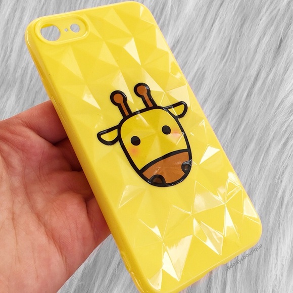 🌸4 for $10🌸 giraffe geometric iPhone 7 Plus X case - Picture 2 of 3